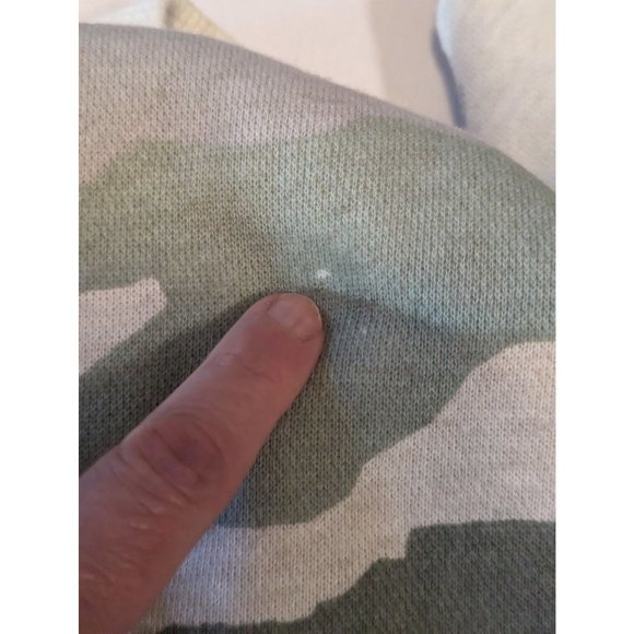 Aerie Women's Good Vibes Oversized Side Slit Casual Sweatshirt in Gray Camo SzXS - Picture 7 of 11